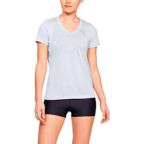 Under Armour Tech Short Sleeve V - Twist, Camiseta Mujer