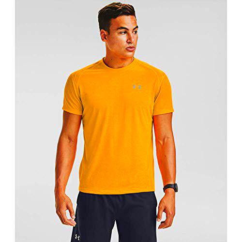 Under Armour UA Streaker 2.0, Camiseta Hombre, Naranja (Lunar Orange/Black/Reflective(880)), LG