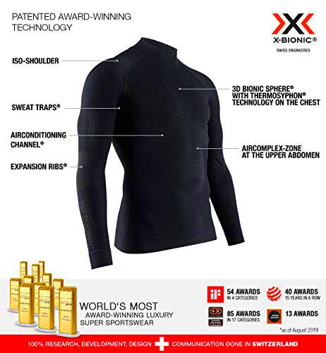 X-Bionic Energy Accumulator 4.0 Shirt Turtle Neck Long Sleeves Men Capa De Base Camiseta Funcional