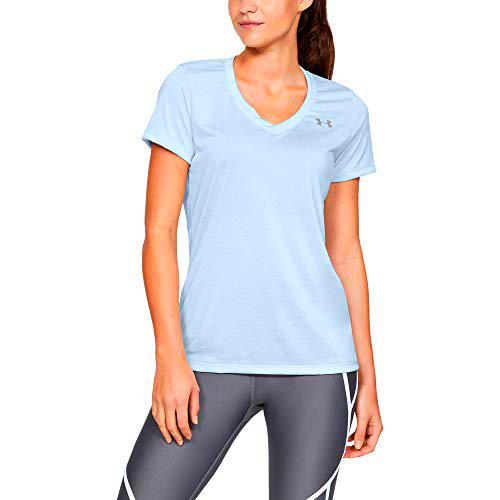 Under Armour Tech Short Sleeve V - Twist, Camiseta Mujer