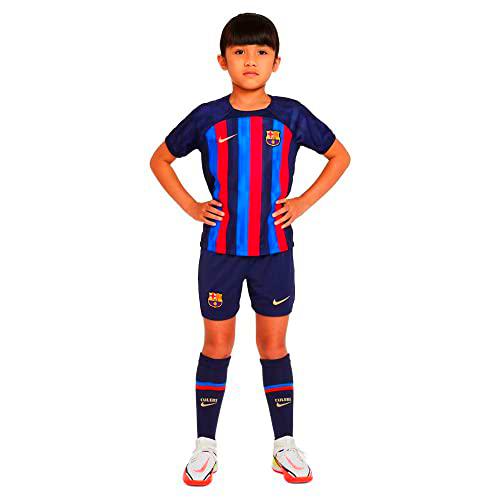 NIKE Fcb Lk Nk Df Kit Hm Equipación FC Barcelona Unisex Niño