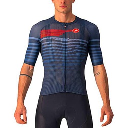 castelli Climber's 3.0 SL Jersey Camiseta, Hombre, Savile Azul/Rojo, 3XL