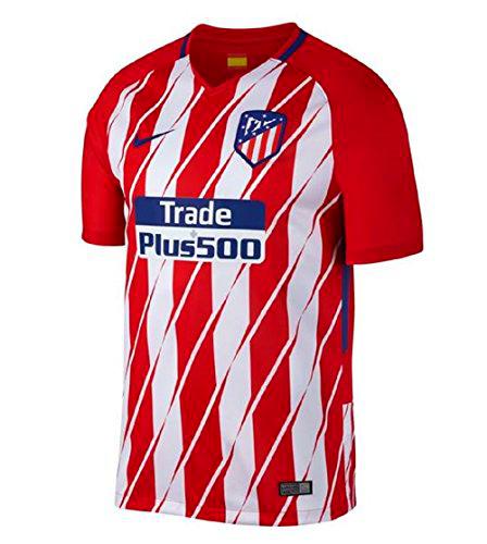 Nike 2017/18 Atlético de Madrid Stadium Home Camiseta de Manga Corta