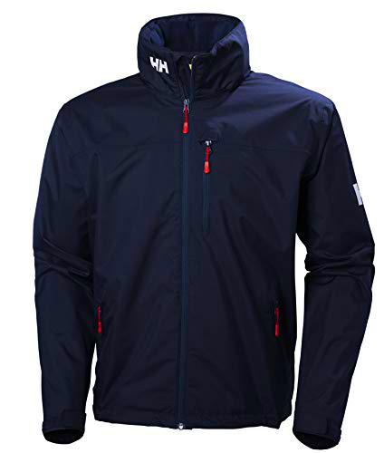 Helly Hansen Crew Hooded Chaqueta, Hombre, Azul (Navy), 2XL