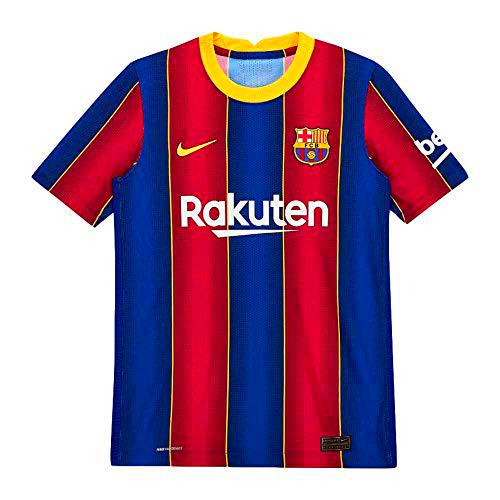 NIKE FC Barcelona Temporada 2020/21-FCB Y NK Vapor MTCH JSY SS HMCD4436-456 Camiseta Primera Equipación