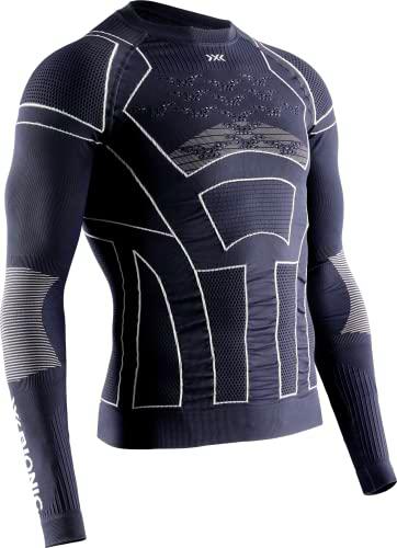 X-Bionic Camiseta M/L Moto Energizer 4.0 LT Hombre Charcoal/Pearl Grey Talla XL Manga Larga