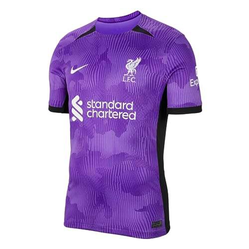 Liverpool DX9822-568 LFC M NK DF STAD JSY SS 3R T-Shirt Hombre Space Purple/White Tamaño M