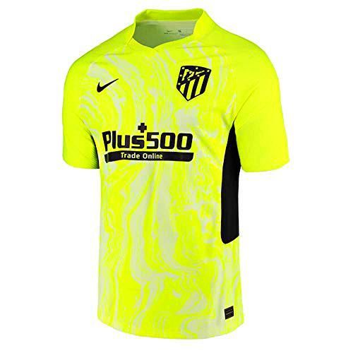 NIKE ATM M Vapor Mtch JSY SS 3R T-Shirt, Hombre, Volt/Black Full Sponsor, L