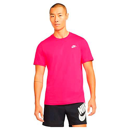 Nike M NSW Club tee Camiseta, Hombre, Rush Pink White, S