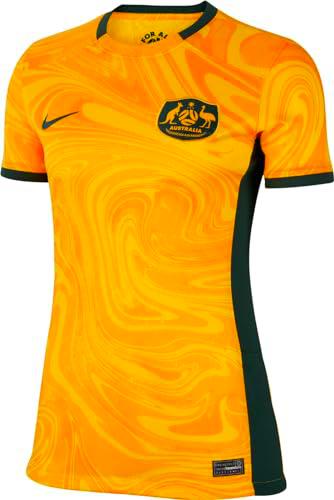 Nike De W Nk DF Stad JSY SS Hm Camiseta, Varsity Maize/Pro Green/Pro Green