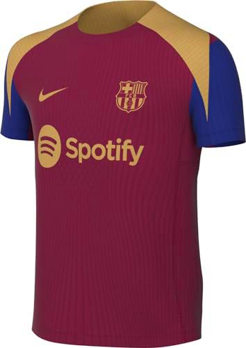 Nike FCB Y Nk DF Strk SS Top K, Noble Red/Deep Royal Blue/Club Gold