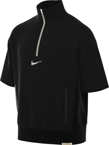 Nike M Nk DF Std ISS Qz SS Top Ssnl Manga Corta, Blanco/Negro