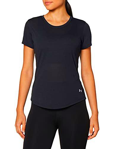 Under Armour Streaker SS Camiseta, Mujer, Black/Black/Reflective, S