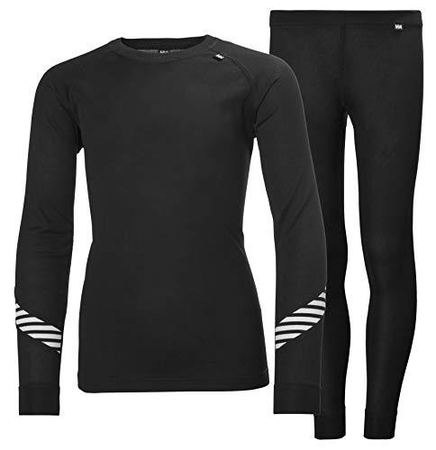 Helly Hansen Jr HH LIFA Baselayer Set, Unisex niños, Negro, 8